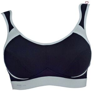 Anita High-Impact Black and Light Gray Sports Bra